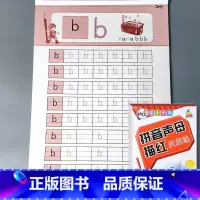 拼音声母描红反复练 [正版]汉语拼音汉字笔画笔顺数字我会写300字描红铅笔练字帖天天练本幼小衔接一日一练幼儿园练习册儿童