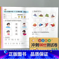 语言2-幼小衔接 冲刺100分测试卷 [正版]幼小衔接冲刺100分测试卷汉语拼音语言数学试卷一日一练幼儿园中大班练习册1