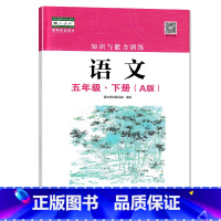 语文 五年级下 [正版]2023春 深圳 语文知识与能力训练5五年级下册A版 深圳小学语文人教版同步训练作业知能知训扫码