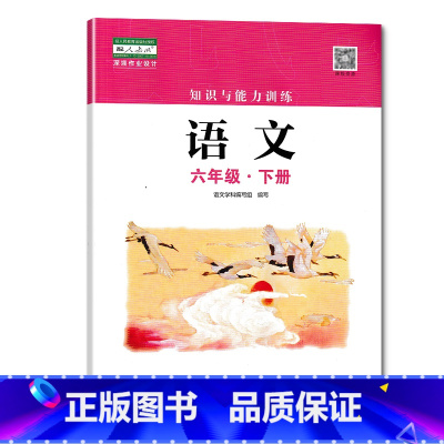 语文 小学六年级 [正版]2023春 深圳 语文知识与能力训练6六年级下册 深圳小学语文人教版同步训练作业知能知训扫码获