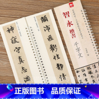 [正版]智永楷书千字文 原碑原帖原大 智永真书千字文毛笔字帖书法临摹繁体旁注 弘藴轩编 碑帖近距离临帖摹字练习卡册页卡