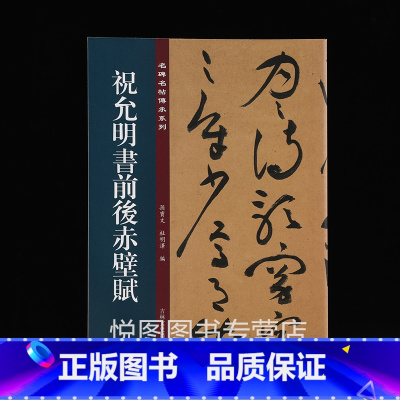 [正版]祝允明书前后赤壁赋 名碑名帖传承系列孙宝文/杜明泽编原碑帖全文高清彩印附繁体旁注草书毛笔书法字帖临摹练字法帖墨迹