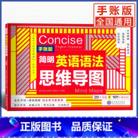 [手账版]英语语法思维导图 小学通用 [正版]手账版 简明英语语法思维导图小学生一二三四五六年级通用版小学英语语法专项训