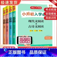 语文 现代文阅读+古诗文阅读 小学升初中 [正版]2023新版彩绘小升初入学必刷题语文现代文古诗文阅读数学易错题英语完型