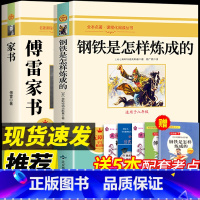 [配套人教版 2册]钢铁+傅雷家书 [正版]经典常谈和钢铁是怎样炼成的必读长谈朱自清著原著初中八年级下册课外书阅读书籍书