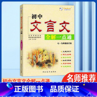 文言文全解一点通 初中通用 [正版]2022初中文言文全解一点通人教版7七8八9九年级合订本初中文言文完全解读大全初中语