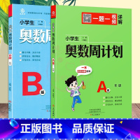 [2本]奥数周计划[A版+B版] 小学三年级 [正版]小学生奥数周计划1一2二3三4四5五6六A版B版全套小学数学解决问