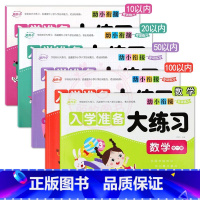 数学全一册+10+20+50+100以内 [正版]幼小衔接专项练习 入学准备大练习 拼音语言数学全一册10/20/50/