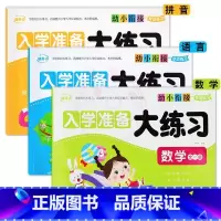 拼音+语言+数学全一册 [正版]幼小衔接专项练习 入学准备大练习 拼音语言数学全一册10/20/50/100以内加减法幼