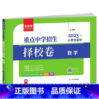 数学 小学升初中 [正版]2023实验班重点中学招生择校卷小升初真题卷语文数学英语六年级下册衔接初中全国通用冲刺名校试卷