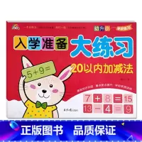 20以内加减法 幼小衔接 [正版]9册彩虹早教入学准备大练习拼音语言数学及描红加减法练习新蒙氏幼儿学前专项训练入学准备幼