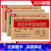 毕业升学真卷精编-语数英3本 小学升初中 [正版]2024年小学毕业升学必做的16套试卷语文数学英语通用版小学6六年级小