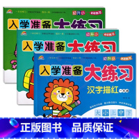 拼音+汉字+数字描红一本通 幼小衔接 [正版]9册彩虹早教入学准备大练习拼音语言数学及描红加减法练习新蒙氏幼儿学前专项训