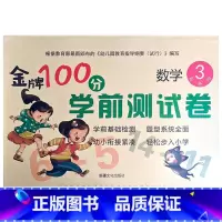 数学3 幼小衔接 [正版]金牌100分学前测试卷语言1语言2拼音1拼音2数学1234册幼小衔接学前测试卷幼小衔接一日一练