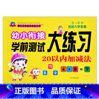 20以内加减法 [正版]幼小衔接学前测试大练习语言数学拼音10/20以内加减法专项训练一日一练重点提高同步练习入学