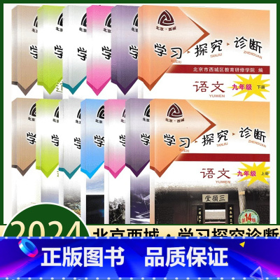 数学 九年级下 [正版]2024版学习探究诊断九年级上下册语文数学英语物理化学政治第14版初三9年级学探诊大字版北京市西