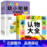 认物大全+阶梯教程-数学 全4册 [正版]儿童早教启蒙书认物大全儿童绘本婴幼儿启蒙认知早教书0到3岁2岁宝宝益智书籍一岁