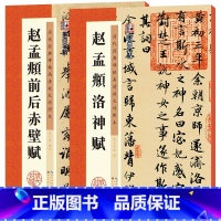 [正版]赵孟俯洛神赋行书字帖前后赤壁赋赵孟俯墨点高清放大对照本赵体洛神赋 三行碑帖初学者毛笔书法练字帖硬笔临摹赵孟俯行书