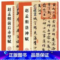 [正版]赵孟俯洛神赋行书字帖前后赤壁赋赵孟俯墨点高清放大对照本赵体洛神赋 三行碑帖初学者毛笔书法练字帖硬笔临摹赵孟俯行书