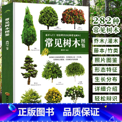 [正版]新手入门轻松辨识常见树木图鉴 大自然植物乔木灌木盆栽盆景园林绿化树木鉴赏识别书籍学生自然百科普全书中国花草树木图