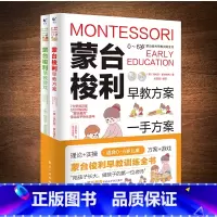 [正版]蒙台梭利早教训练全书方案+游戏全套2册 0-6岁儿童早教全书培养宝宝专注力训练幼儿思维开发书籍蒙特梭利家庭教育百
