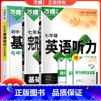 [3本]英语听力+完形填空阅读理解+英语基础知识 九年级 [正版]2024新版初中英语听力训练七年级八年级九年级中考