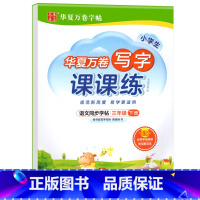 写字课课练.三下 [正版]写字课课练 一二年级三四年级五六年级上册下册语文同步练字帖人教版小学生字帖练字本一课一练字帖硬