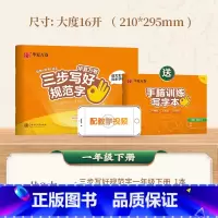 一年级下册 [正版] 三步写好规范字 一年级二年级字帖三年级上册小学生语文同步练字贴四五六年级儿童描红控笔正姿横式字帖练