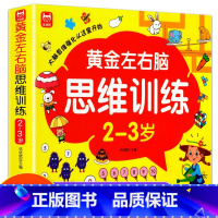 [2-3岁]左右脑思维训练 [正版]全脑开发思维训练2-3岁宝宝书籍左右脑开发儿童逻辑思维书训练智力大书2-3岁幼儿园全