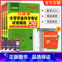 备考2024[2本]语文+英语-江苏专用 小学升初中 [正版]小升初2024江苏省小学毕业升初中考试卷精选28套卷语文数