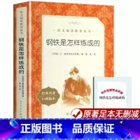 [人民文学]钢铁是怎样炼成的 [正版]钢铁是怎样炼成的和经典常谈朱自清初中原着 八年级下册阅读名著课外书 全套完整版无删