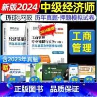 [工商+基础]历年真题+模拟+宝典+押题 [正版]环球网路学院中级经济师2024年历年真题试卷题库2024经济基础知识人