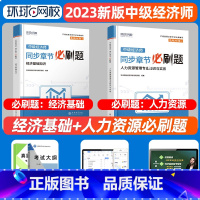 [人力+基础]必刷题 [正版]环球网路学院中级经济师2024年历年真题试卷题库2024经济基础知识人力资源管理师建筑与房