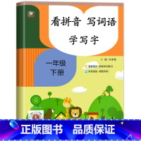 看拼音写词语(一年级下) 一年级下 [正版]一年级看拼音写词语下册拼音专项训练语文同步练习簿看汉字注音一日一练默写能手练