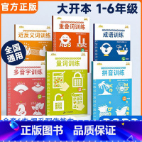 小学字词专项训练全套6册 小学通用 [正版]2023小学生词语积累大全训练语文字词句式专项训练语句基础练习全6册重叠词量