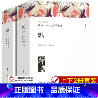 飘(上下2册) [正版]世界名著 飘 战争与和平 悲惨世界 基督山伯爵 大卫科波菲尔 经典文学名著书籍全套原著 初中生高