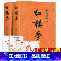 红楼梦上下2册[经典本] [正版]上下全3册 红楼梦原着 完整版无删减带注释大字版 高中阅读高中版初中生小学生版青少年