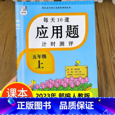 五年级上册 每天10道应用题计时测评 小学五年级 [正版]2023新版 五年级下册 每天10道应用题计时测评人教版因数倍