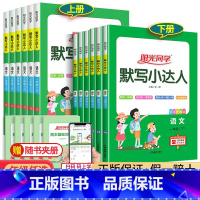 语文默写+数学计算小达人 北师版 一年级下 [正版]2023阳光同学默写小达人一二年级上册三四五六年级下册人教版小学语文