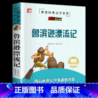 鲁滨逊漂流记 [正版]全套4册六年级必读的课外书下册原着完整版鲁滨逊漂流记老师爱丽丝漫游奇境尼尔斯骑鹅旅行汤姆索亚历险记