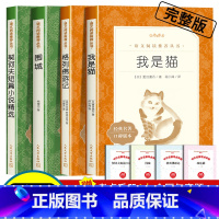 [赠考点]格列佛+围城+我是猫+契诃夫共4本 [正版]格列佛游记原著九年级下册必读课外书老师外国长篇小说世界经典故事初中