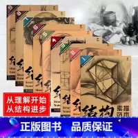 [正版]结构素描范本 套装9册 黄金典藏版 单个组合静物石膏头像几何体人物五官明暗透视造型基础训练方法丛书籍 艺考初学者