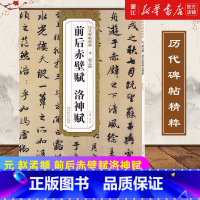 [正版]书店官网 元 赵孟頫前后赤壁赋洛神赋 历代碑帖精粹 简体旁注 碑帖行书毛笔字帖 墨迹本毛笔行书字帖临摹 杜浩