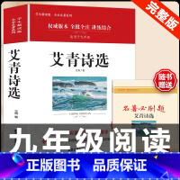 [配套人教版]艾青诗选.送考试重点 [正版]经典常谈朱自清和钢铁是怎样炼成的必读原着八年级下册课外书初中阅读名著文学书籍