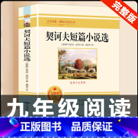 [配套人教版]契诃夫短篇小说选 [正版]九年级下册必读名著我是猫契诃夫短篇小说选格列佛游记围城原着全译本注释人民教育出版