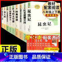 [人教版 9册]八上5本+八下4本名著 [正版]八年级阅读名著钢铁是怎样炼成的和经典常谈昆虫记红星照耀中国原著人民教育出