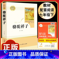 [人教版]骆驼祥子 [正版]朝花夕拾 鲁迅原著书籍人教版无删减赠考点 世界名著七年级上册7初一必书课外阅读 人民教育出版