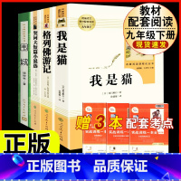 [人教版4册]我是猫+格列佛+契诃夫短篇小说选(含围城.人文) [正版]九年级下册 契诃夫短篇小说选原著完整版人教初三初