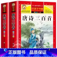 [全2册]唐诗三百首+宋词三百首 [正版]老师唐诗三百首小学生彩色图案注音版 完整版全集宋词三百首儿童版一年级带拼音唐诗