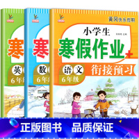 [语文+数学+英语]寒假作业 小学六年级 [正版]六年级上册寒假作业 语文+数学+英语 全套3册小学6年级上寒假衔接 人